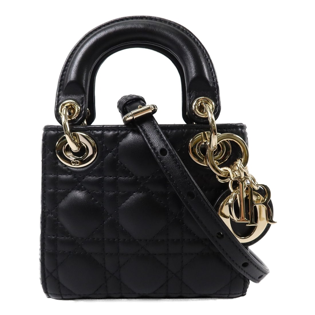 Dior Lady Dior Micro Lambskin 2 Way Bag Black S0856ONGE_M900 (1 of 15)