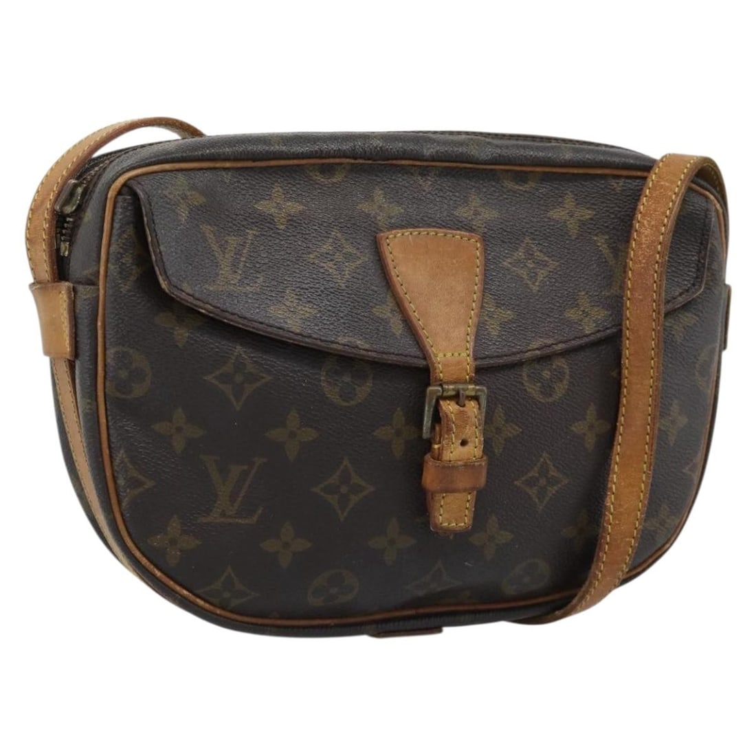 Louis Vuitton M51226 Jeune Fille MM Monogram Canvas Shoulder Bag: Louis Vuitton M51226 Jeune Fille MM Monogram Canvas Shoulder Bag Louis Vuitton Jeune Fille MM shoulder bag in Monogram canvas, made in France. This women's bag is a heavily used authentic piece with v
