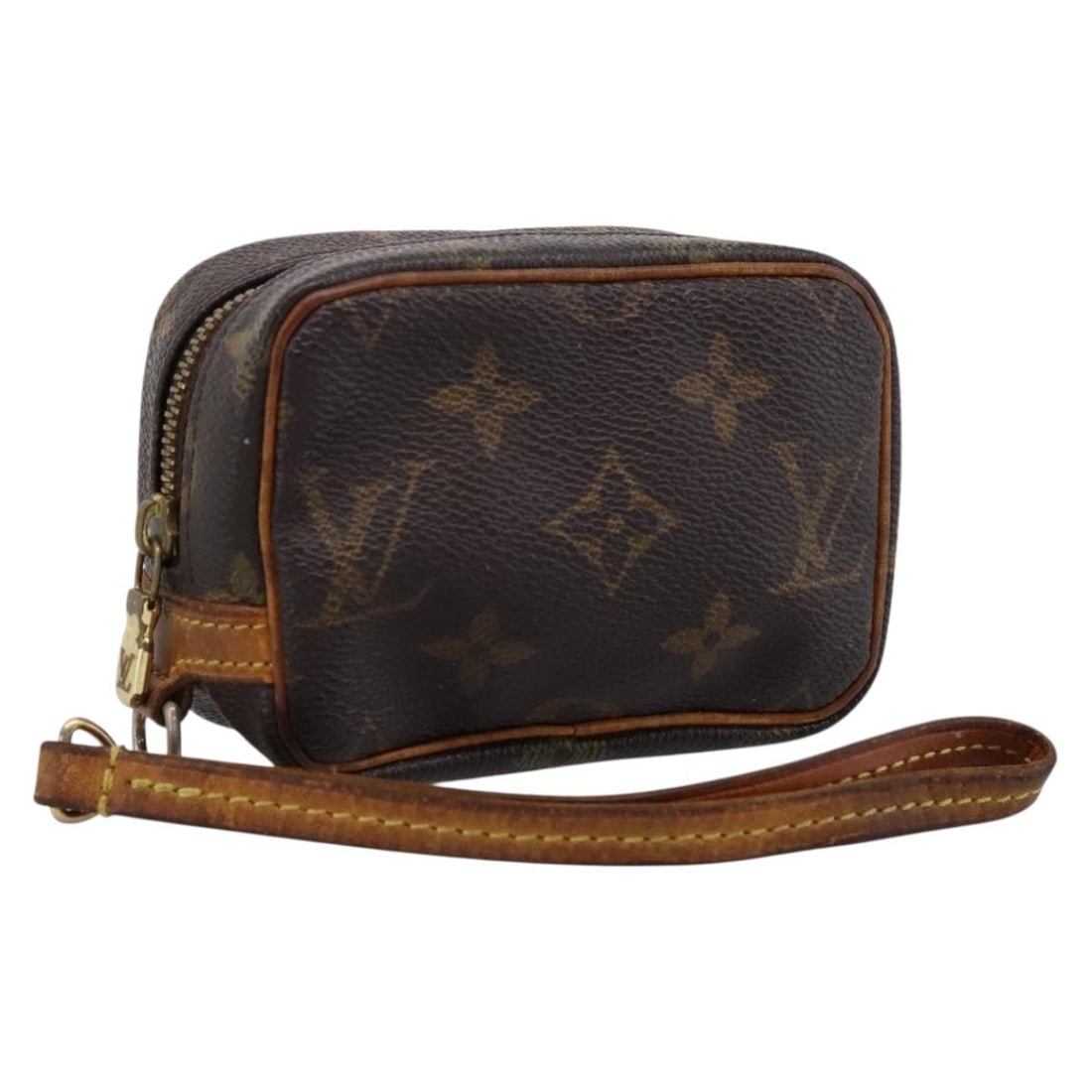 Louis Vuitton M58030 Trousse Wapity Monogram Canvas Pouch: Louis Vuitton M58030 Trousse Wapity Monogram Canvas Pouch Authentic Louis Vuitton Trousse Wapity pouch in Monogram canvas. This women's pouch is made in France and includes only the item shown; the or