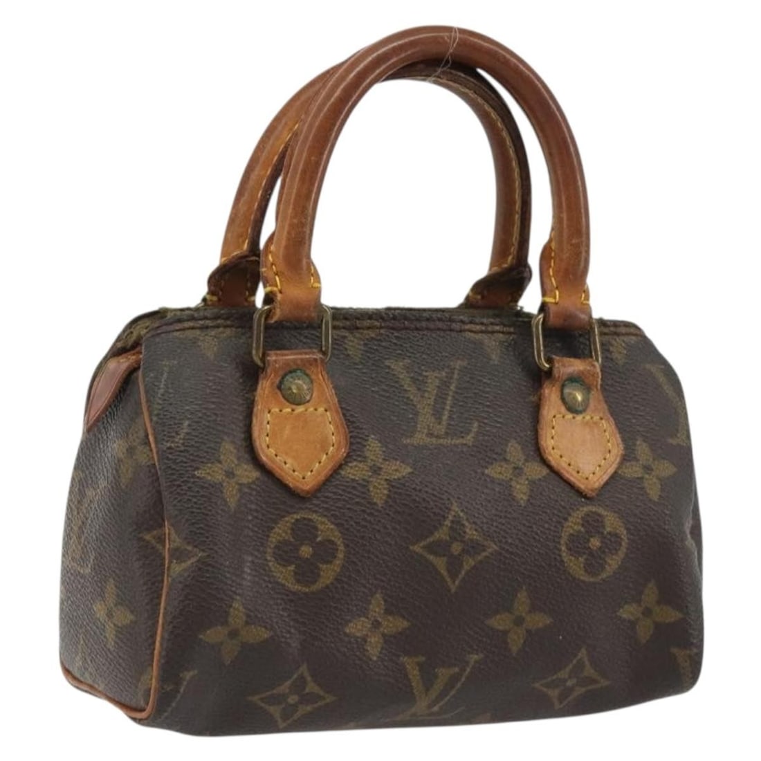Louis Vuitton M41534 Mini Speedy Monogram Canvas Handbag: Louis Vuitton M41534 Mini Speedy Monogram Canvas Handbag Louis Vuitton Monogram Mini Speedy handbag in monogram canvas, made in France. This women's handbag is offered without the original box or dust