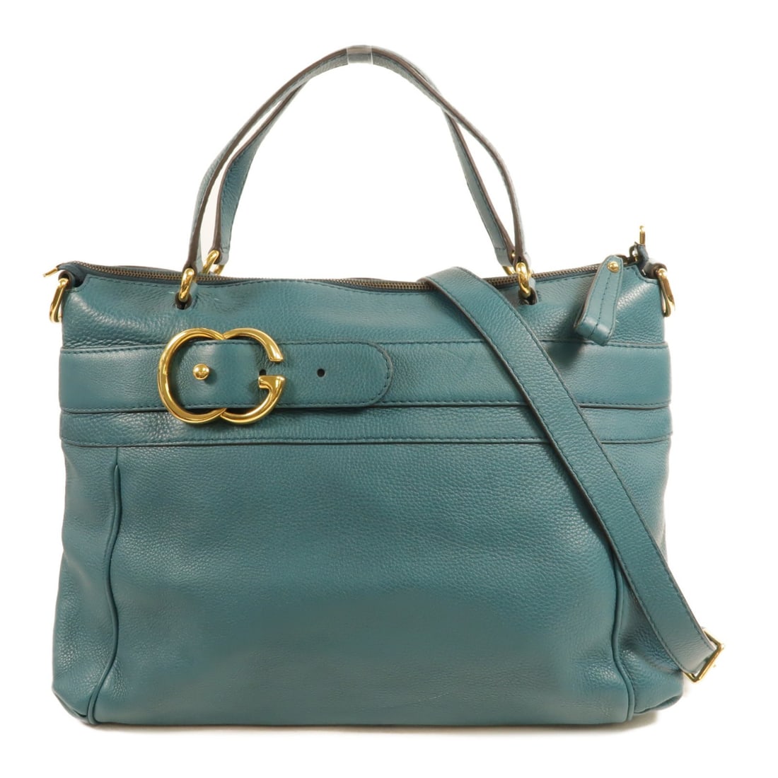 GUCCI Ride Medium 2way Shoulder Bag Green Blue Calfskin GHW (1 of 18)