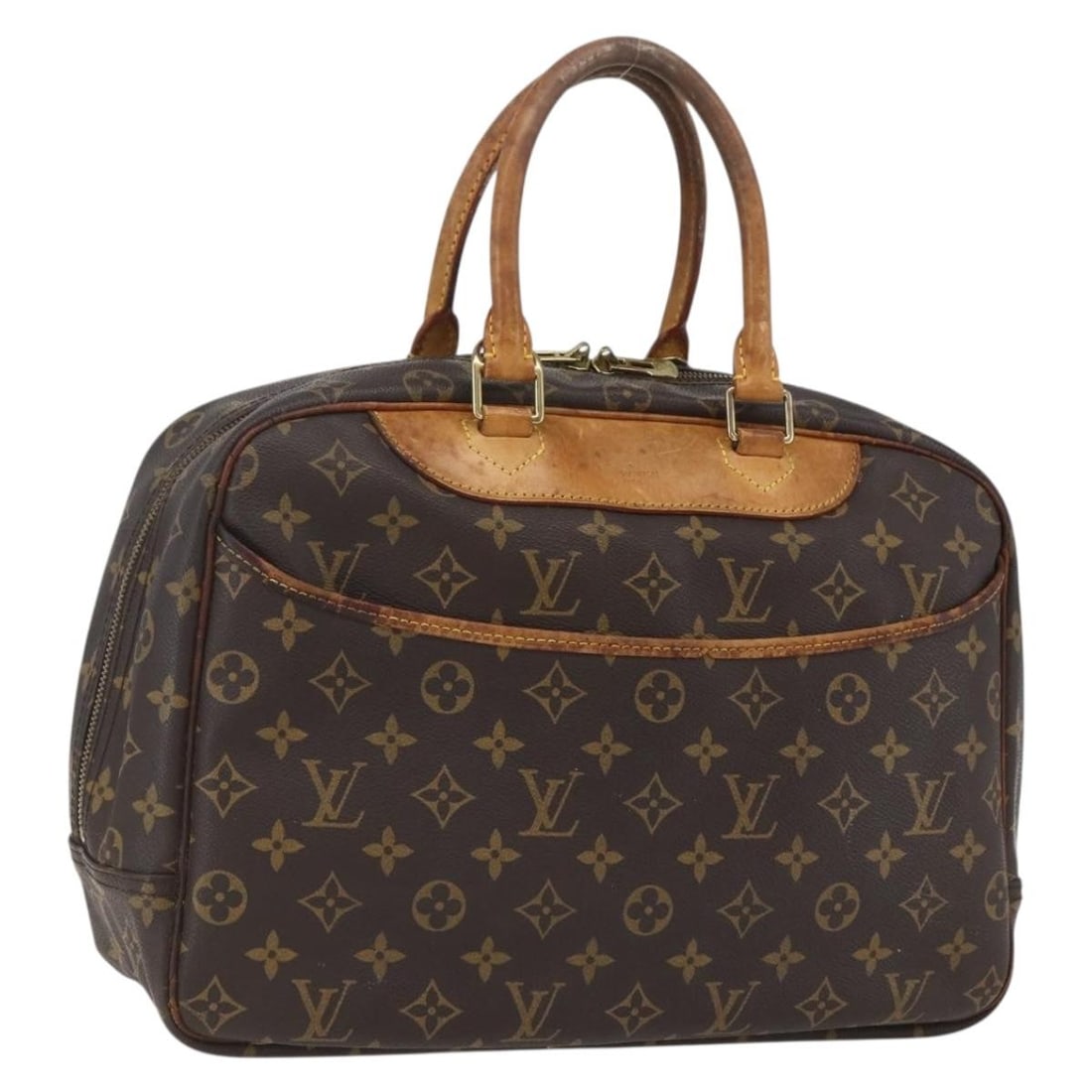 Monogram Canvas Deauville Handbag M47270 by Louis Vuitton: Monogram Canvas Deauville Handbag M47270 by Louis Vuitton This is a Louis Vuitton Monogram Deauville handbag crafted from signature monogram canvas. Designed for women, the bag features a spacious mai