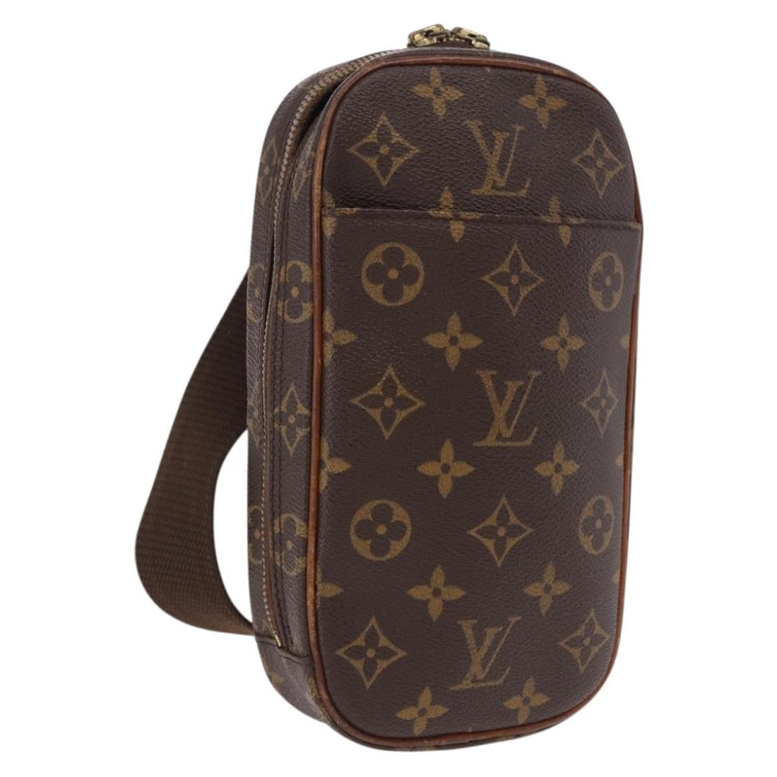 Louis Vuitton M51870 Pochette Gange Monogram Canvas Shoulder Bag: Louis Vuitton M51870 Pochette Gange Monogram Canvas Shoulder Bag Louis Vuitton Monogram Pochette Gange shoulder bag in monogram canvas, made in Spain. This women's bag is offered as the item only, wit