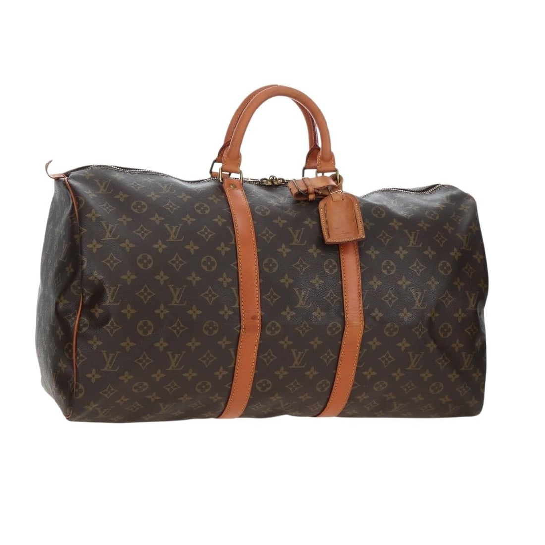 Louis Vuitton M41426 Keepall 50 Monogram Canvas Boston Bag: Louis Vuitton M41426 Keepall 50 Monogram Canvas Boston Bag Authentic Louis Vuitton Keepall 50 Boston bag in Monogram canvas, made in France. Includes a padlock, one key, name tag, and Powanie. This he