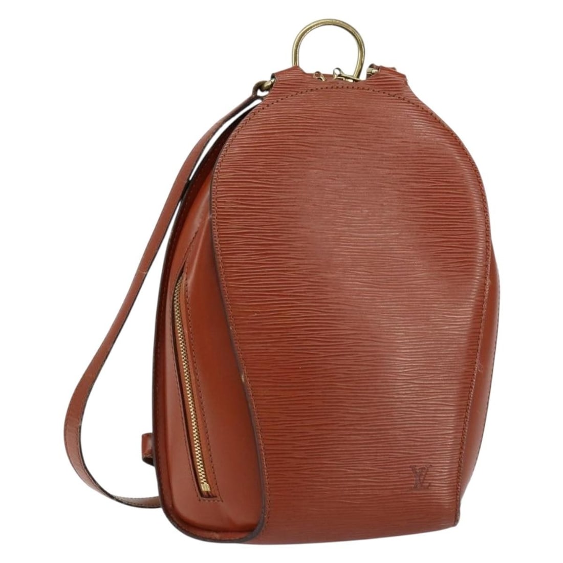 Louis Vuitton Mabillon Brown Epi Leather Backpack M52233 France: Louis Vuitton Mabillon Brown Epi Leather Backpack M52233 France Louis Vuitton Epi Mabillon backpack in brown Epi leather, made in France. This women's backpack is offered as the item only, without the