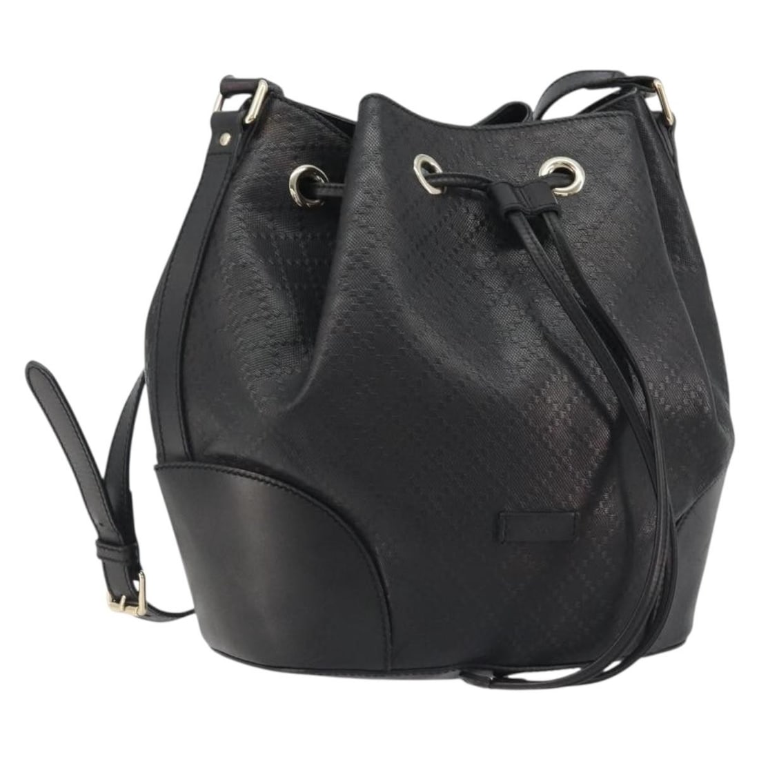 Gucci 354228 black leather shoulder bag with gold tone details: Gucci 354228 black leather shoulder bag with gold tone details Authentic Gucci shoulder bag in black leather with gold-tone accents. Made in Italy, this women's bag includes the item only; the origina