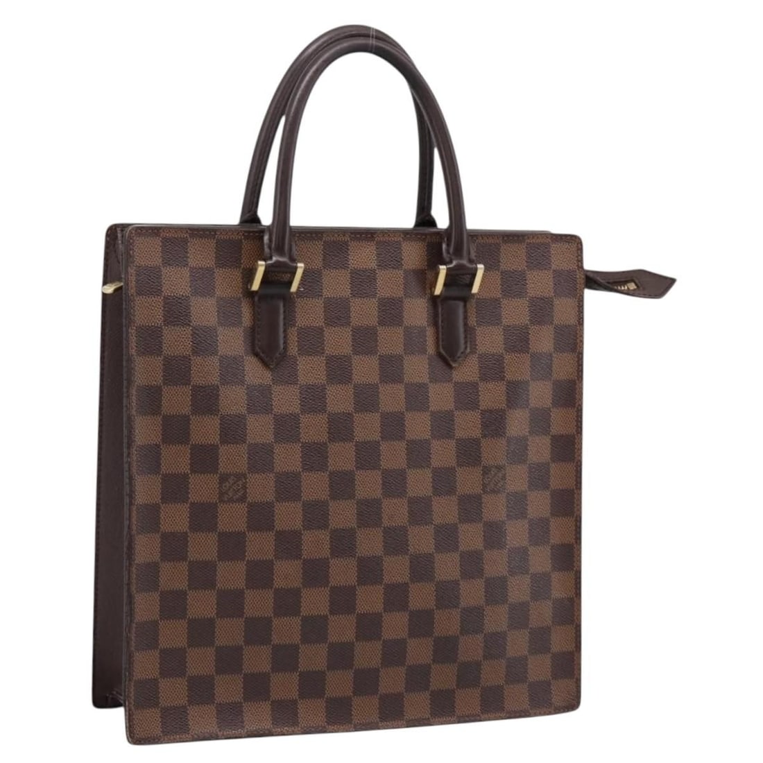 Louis Vuitton N51145 Venice PM Damier Ebene Canvas Handbag: Louis Vuitton N51145 Venice PM Damier Ebene Canvas Handbag Louis Vuitton Venice PM handbag in Damier Ebene canvas, made in France. This women's bag is a heavily used piece with visible wear throughout