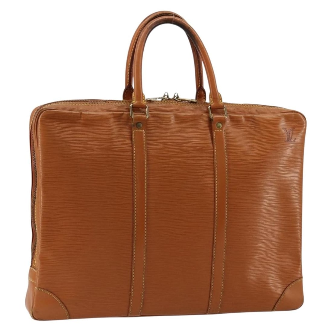 Louis Vuitton Epi Leather Zipangu Gold Business Bag M54478: Louis Vuitton Epi Leather Zipangu Gold Business Bag M54478 This Louis Vuitton Epi Porte Documents Voyage bag in Zipangu Gold is crafted from durable Epi leather and designed for business use. The bag 
