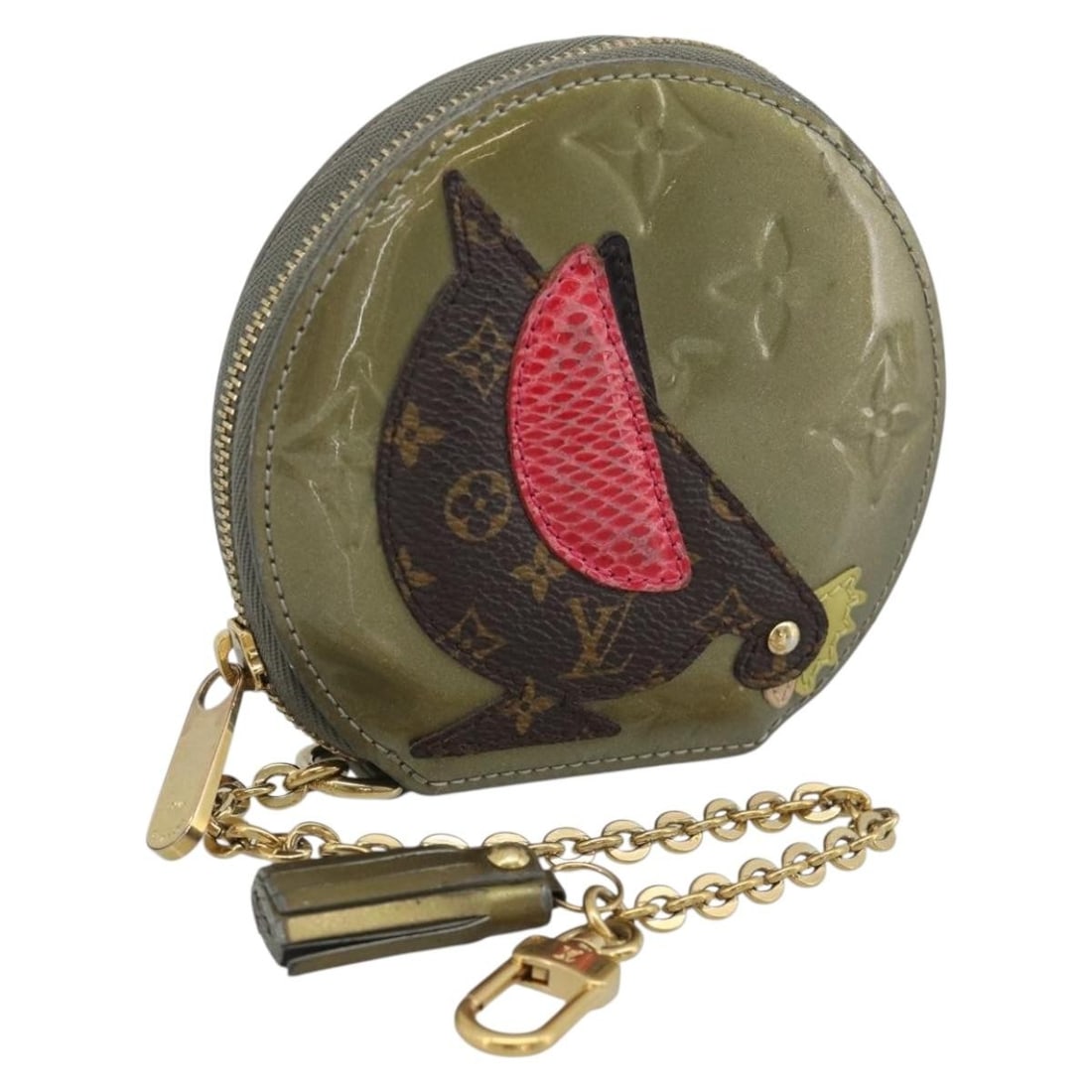 Louis Vuitton M91387 Vernis patent leather coin purse veil bronze: Louis Vuitton M91387 Vernis patent leather coin purse veil bronze Louis Vuitton Monogram Vernis Porte Monnaie coin purse in veil bronze patent leather. This women's coin purse is made in France and co