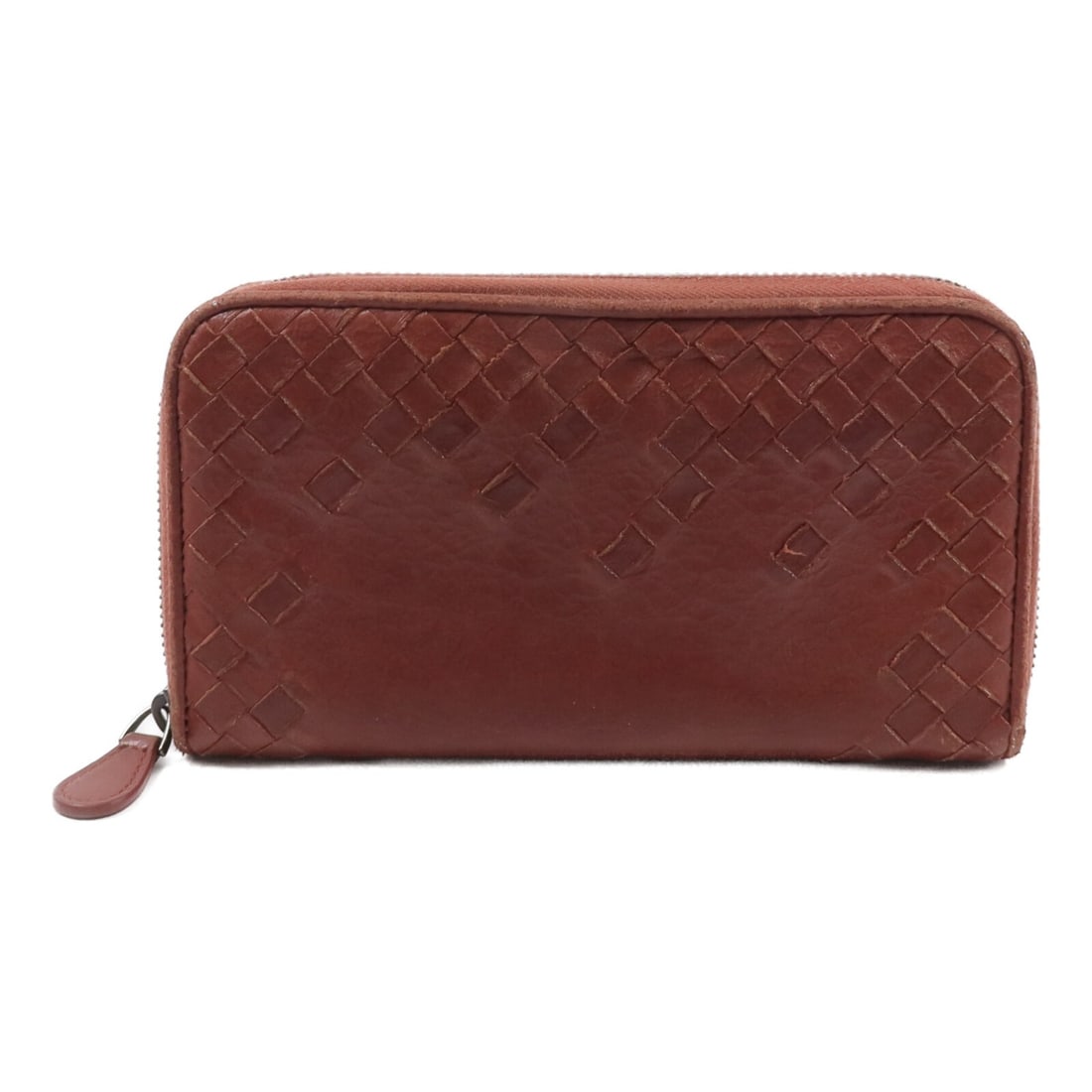 BOTTEGA VENETA 114076 Intrecciato Zip Around Long Wallet Brown: BOTTEGA VENETA 114076 Intrecciato Zip Around Long Wallet Brown This Bottega Veneta long wallet is made from Intrecciato leather in brown and features a zip-around design. It is a women's regular-size 