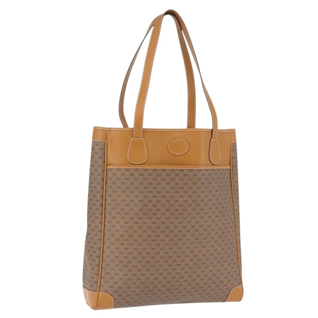 GUCCI 193519 Micro GG Supreme PVC Leather Tote Beige Gold: GUCCI 193519 Micro GG Supreme PVC Leather Tote Beige Gold Gucci Micro GG Supreme tote bag in beige and gold, made in Italy from PVC leather and Micro Small GG canvas. Designed for women, this tote bag