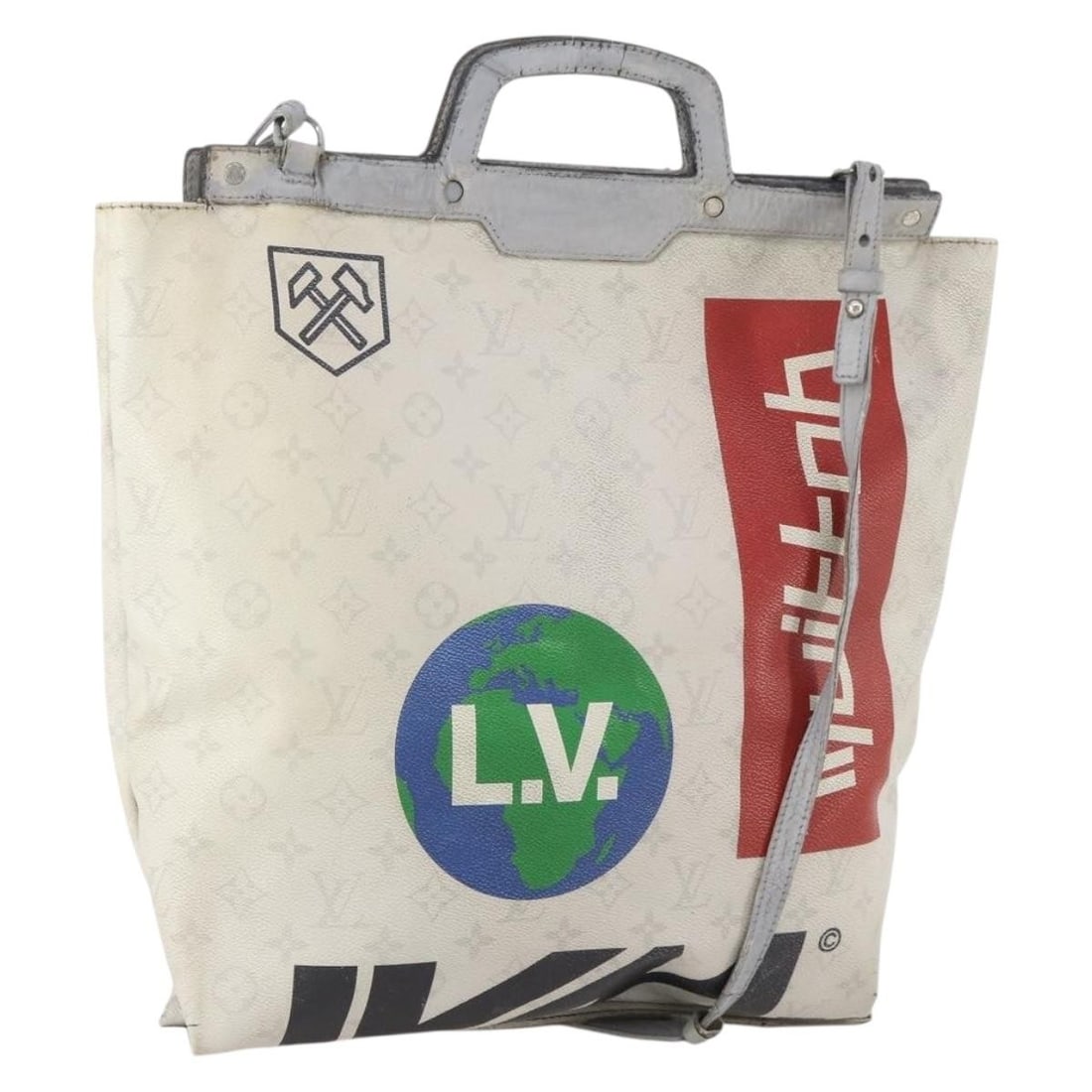 Louis Vuitton M44627 2Way Tote Bag Multicolor Monogram Canvas: Louis Vuitton M44627 2Way Tote Bag Multicolor Monogram Canvas Louis Vuitton Monogram Canvas tote bag in multicolor, made in Spain. It comes with a shoulder strap and is designed for women. The bag mea