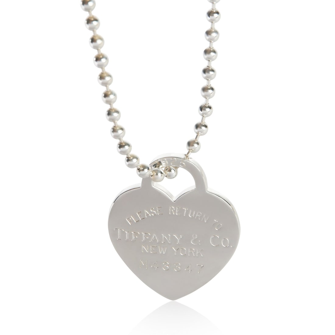 Tiffany Co Return To Tiffany sterling silver pendant 24 in (1 of 3)