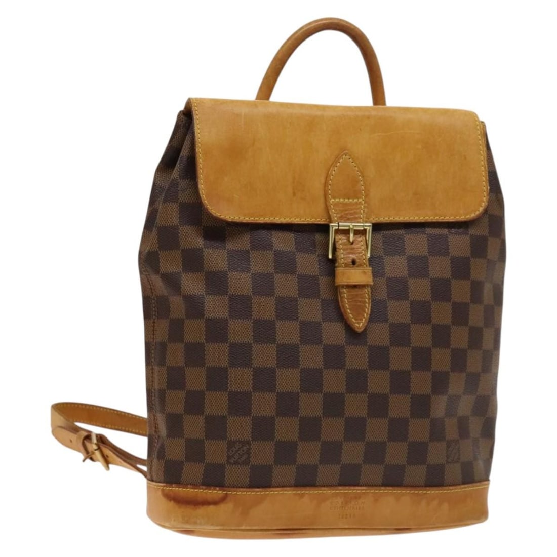 Louis Vuitton N99038 Arlucan Backpack Damier Ebene Canvas France: Louis Vuitton N99038 Arlucan Backpack Damier Ebene Canvas France Louis Vuitton Arlucan backpack in Damier Ebene canvas, made in France. This women's backpack is offered as the item only; the original 
