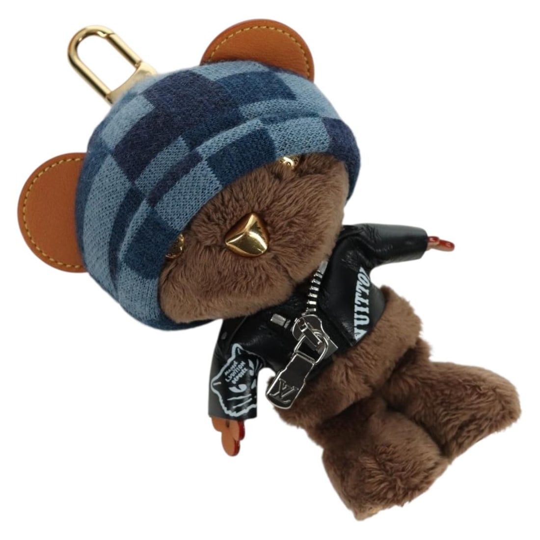 Louis Vuitton Brown Leather Bear Bag Charm M03206 With Box: Louis Vuitton Brown Leather Bear Bag Charm M03206 With Box This Louis Vuitton bear bag charm is crafted from brown leather and designed for women. The accessory features a playful bear motif and comes