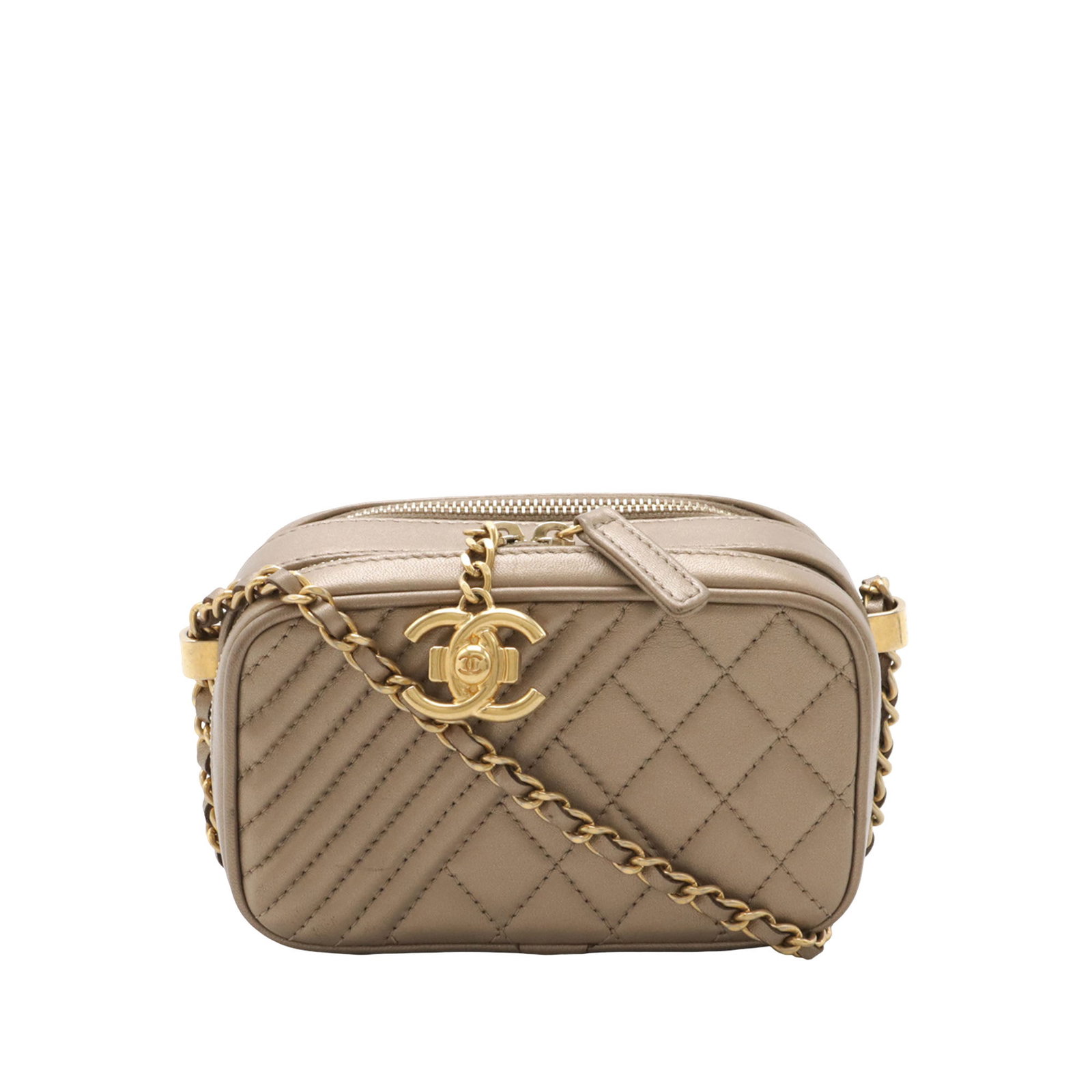 Chanel Coco Boy Mini Camera Bag in Quilted Lambskin: Chanel Coco Boy Mini Camera Bag in Quilted Lambskin Chanel Mini Coco Boy Camera Bag crafted in quilted lambskin leather with a leather-woven chain link shoulder strap and leather guard. The bag featur