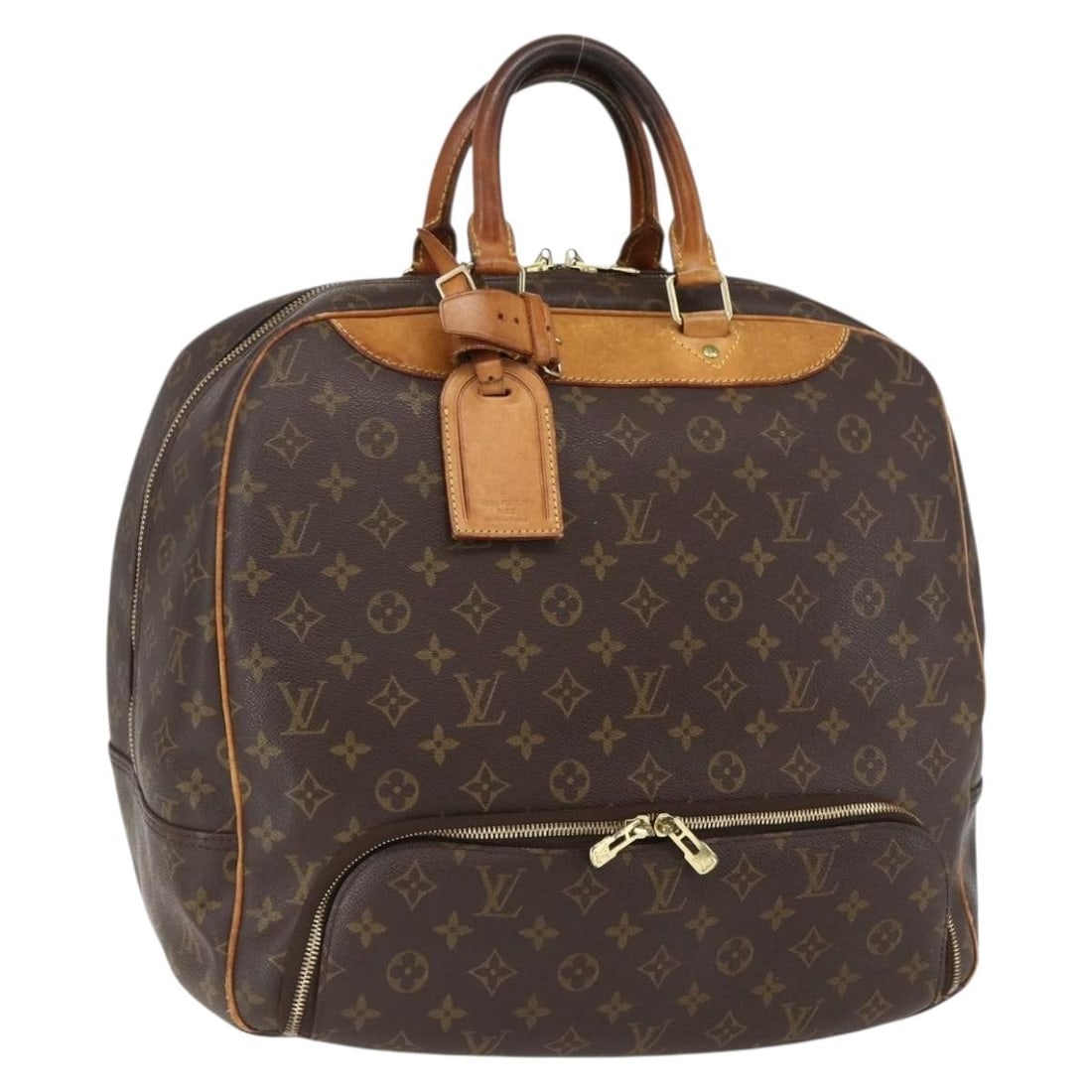 Louis Vuitton M41443 Evasion Monogram Canvas Boston Bag: Louis Vuitton M41443 Evasion Monogram Canvas Boston Bag Louis Vuitton Monogram Evasion Boston Bag in monogram canvas, made in France. This women's bag includes a name tag and Powanie. Condition is hea