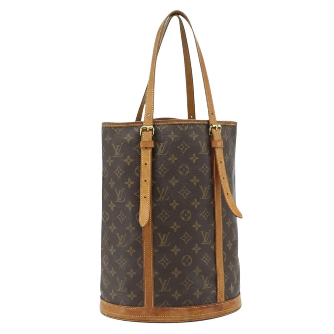 Louis Vuitton M42236 Bucket GM Monogram Canvas Shoulder Bag: Louis Vuitton M42236 Bucket GM Monogram Canvas Shoulder Bag Louis Vuitton Monogram Bucket GM shoulder bag in monogram canvas, made in France. This women's shoulder bag is offered as the item only; the