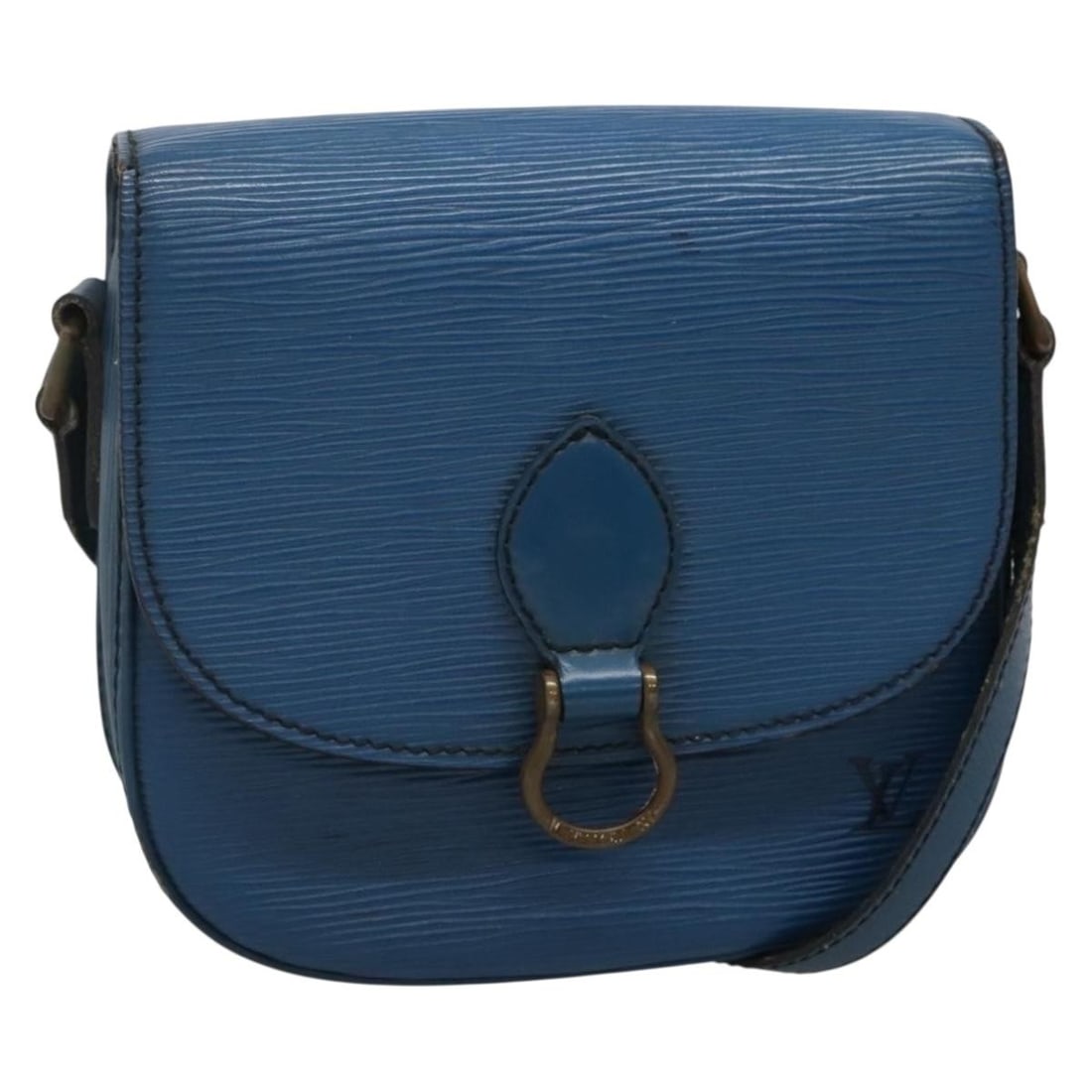 Louis Vuitton Epi Saint Cloud PM Blue Shoulder Bag M52195 Authenticated: Louis Vuitton Epi Saint Cloud PM Blue Shoulder Bag M52195 Authenticated This authentic Louis Vuitton Epi Saint Cloud PM Shoulder Bag is a stylish accessory crafted in France. Made from durable Epi lea