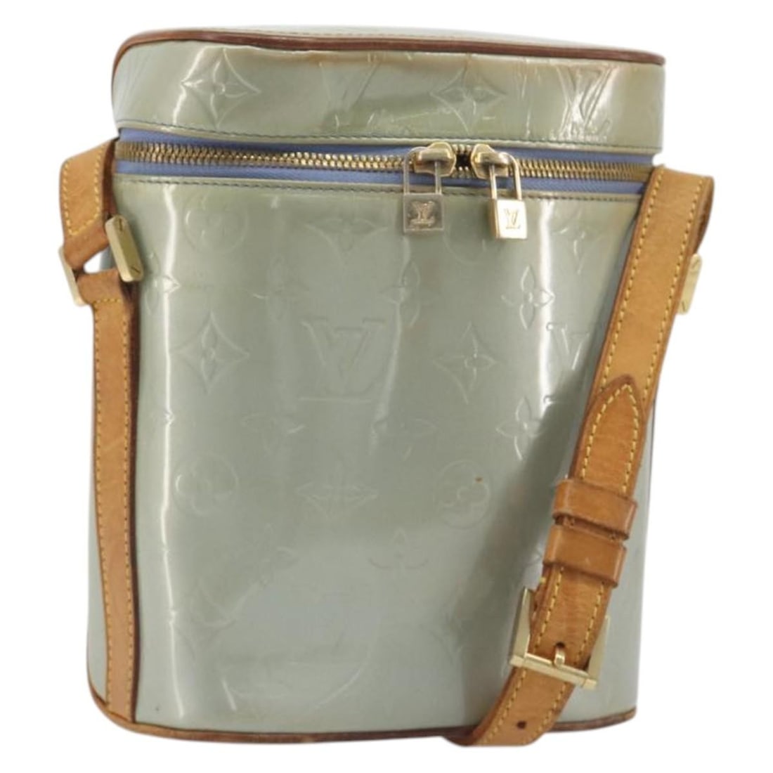 Louis Vuitton M91258 Sullivan Vertical Shoulder Bag Lavande Patent Leather (1 of 18)