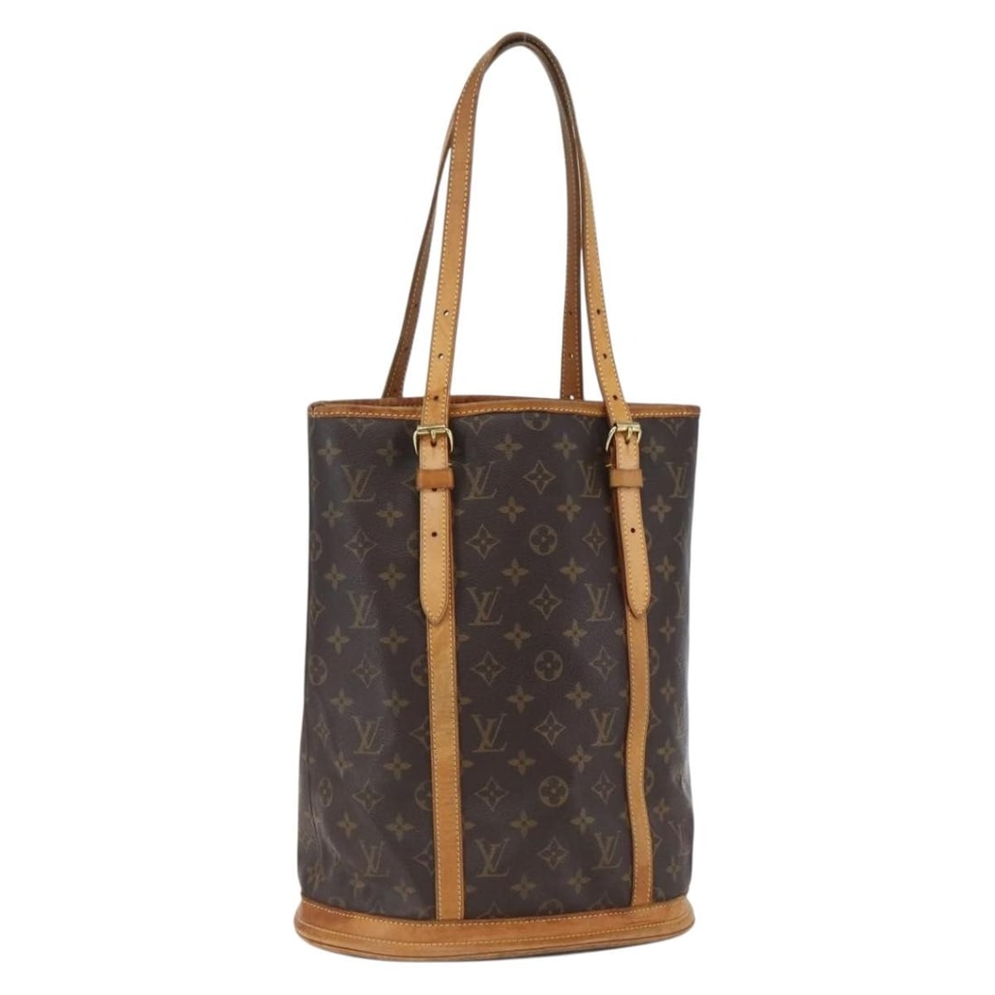 Louis Vuitton M42236 Monogram Canvas Bucket GM Shoulder Bag: Louis Vuitton M42236 Monogram Canvas Bucket GM Shoulder Bag This Louis Vuitton Monogram Bucket GM Shoulder Bag, model M42236, features the signature Monogram Canvas exterior. The bag offers a spacious