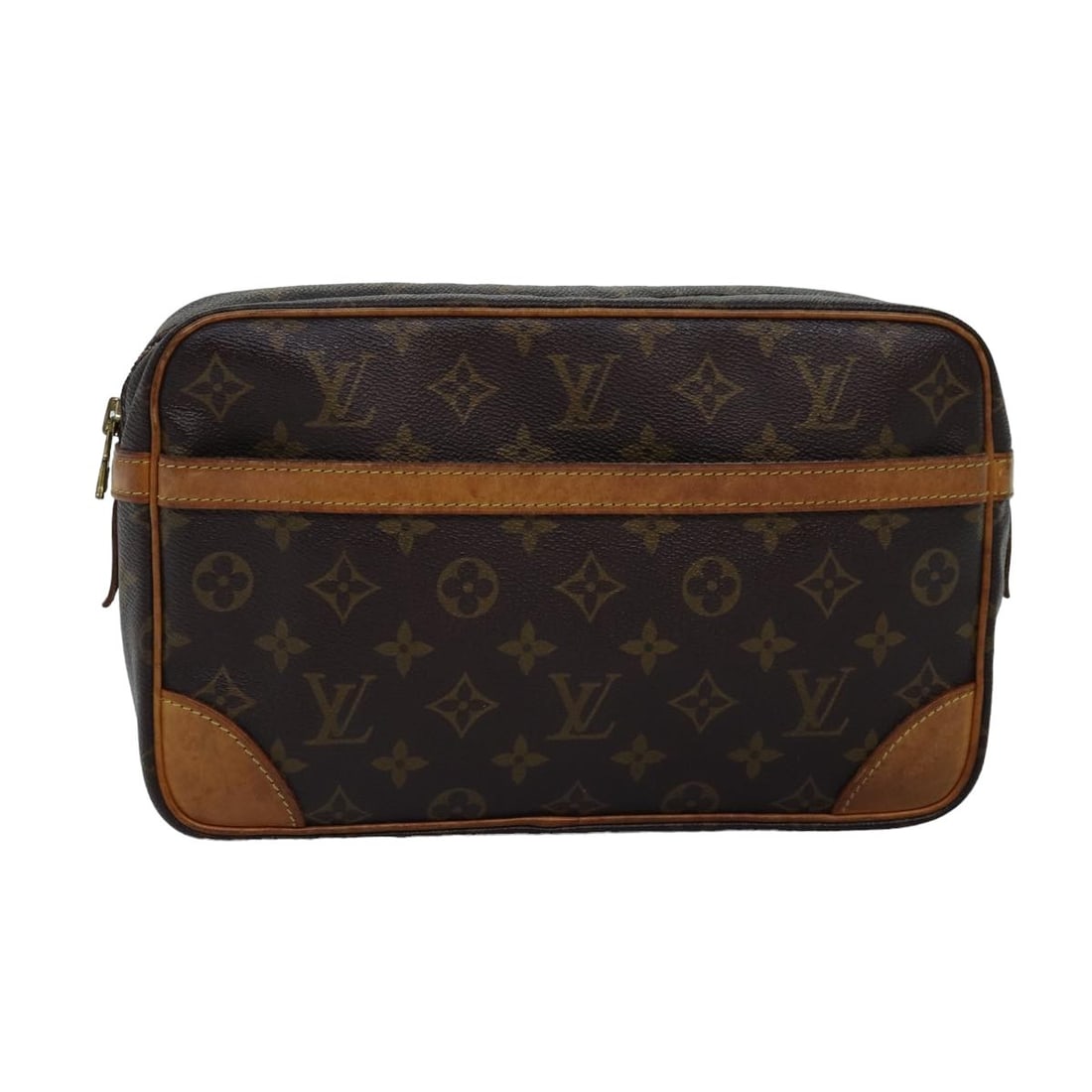 Louis Vuitton Compiegne 28 Monogram Canvas Clutch M51845: Louis Vuitton Compiegne 28 Monogram Canvas Clutch M51845 Louis Vuitton Monogram Compiegne 28 clutch bag in Monogram canvas, model M51845. This women's clutch is made in France and is offered without t