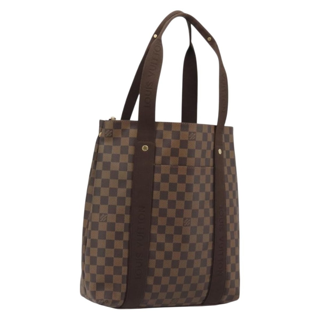 Louis Vuitton N52006 Damier Ebene Canvas Tote Bag Spain: Louis Vuitton N52006 Damier Ebene Canvas Tote Bag Spain Louis Vuitton Kababobur tote bag in Damier Ebene canvas. This women's tote is made in Spain and features a spacious everyday silhouette. The bag
