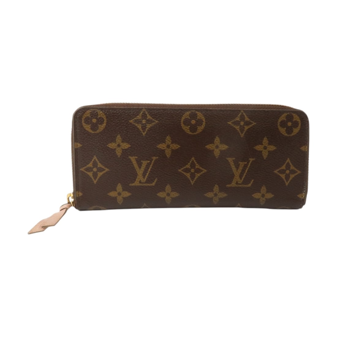 Louis Vuitton Clemence Long Wallet M61298 Monogram Brown Pink: Louis Vuitton Clemence Long Wallet M61298 Monogram Brown Pink Louis Vuitton Clemence wallet in Monogram PVC coated canvas with a brown and pink colorway. This around long wallet features a zip-around 