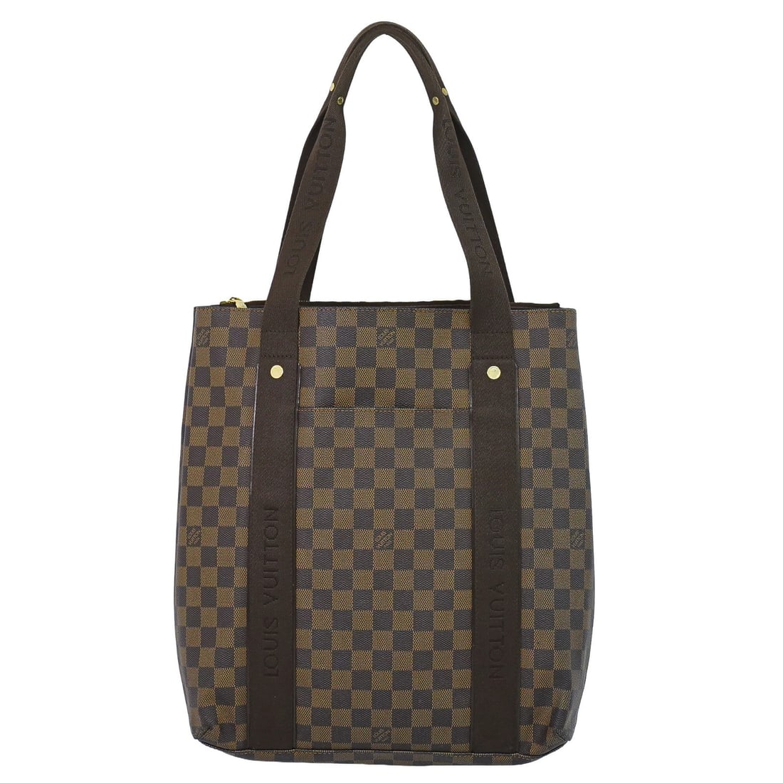 Louis Vuitton Beaubourg Brown Canvas Handbag 31cm x 37cm x 8cm: Louis Vuitton Beaubourg Brown Canvas Handbag 31cm x 37cm x 8cm Louis Vuitton Beaubourg bag in brown canvas. This pre-owned piece shows fair overall condition with light wear and stains to the exterior