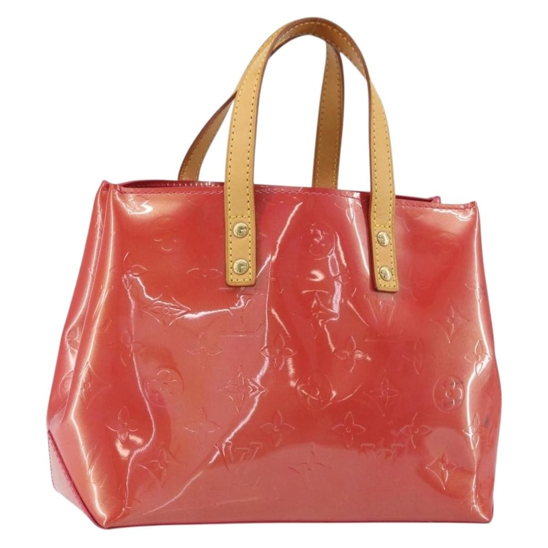 LOUIS VUITTON Monogram Vernis Reade PM Fran Boise Hand Bag M9132F: LOUIS VUITTON Monogram Vernis Reade PM Fran Boise Hand Bag M9132F This LOUIS VUITTON Monogram Vernis Reade PM Hand Bag in the elegant Fran Boise color showcases the brand's signature craftsmanship. Ma