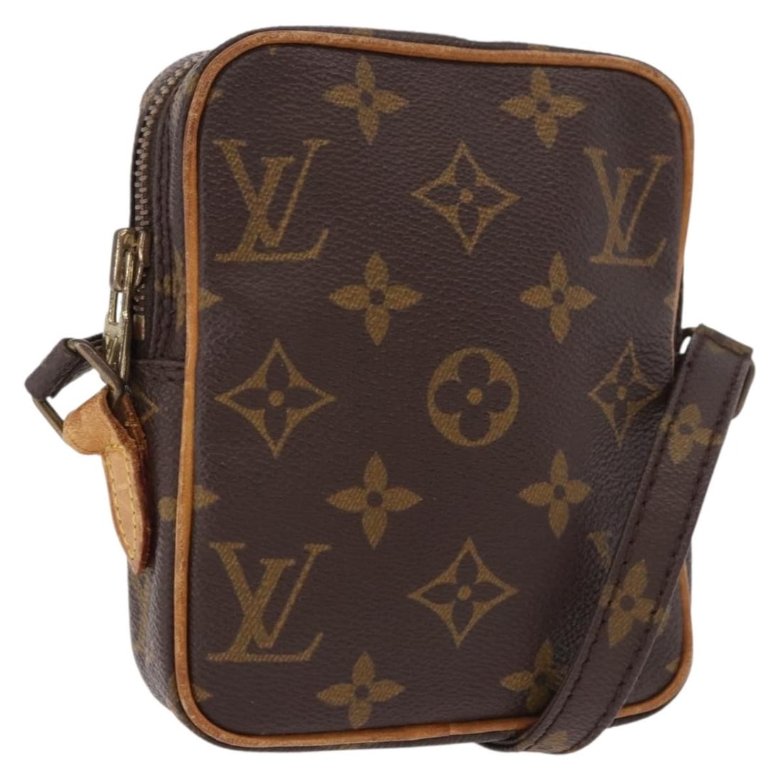 Louis Vuitton M45268 Mini Danube Monogram Canvas Shoulder Bag: Louis Vuitton M45268 Mini Danube Monogram Canvas Shoulder Bag Louis Vuitton Monogram Mini Danube shoulder bag in monogram canvas. This compact women's bag is made in France and includes only the bag s