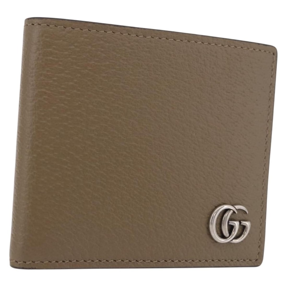 GUCCI 428726 GG Marmont leather wallet in beige silver: GUCCI 428726 GG Marmont leather wallet in beige silver Gucci GG Marmont wallet in beige leather with silver-tone detailing. Made in Italy, this women's wallet includes the dust bag and item box. The w