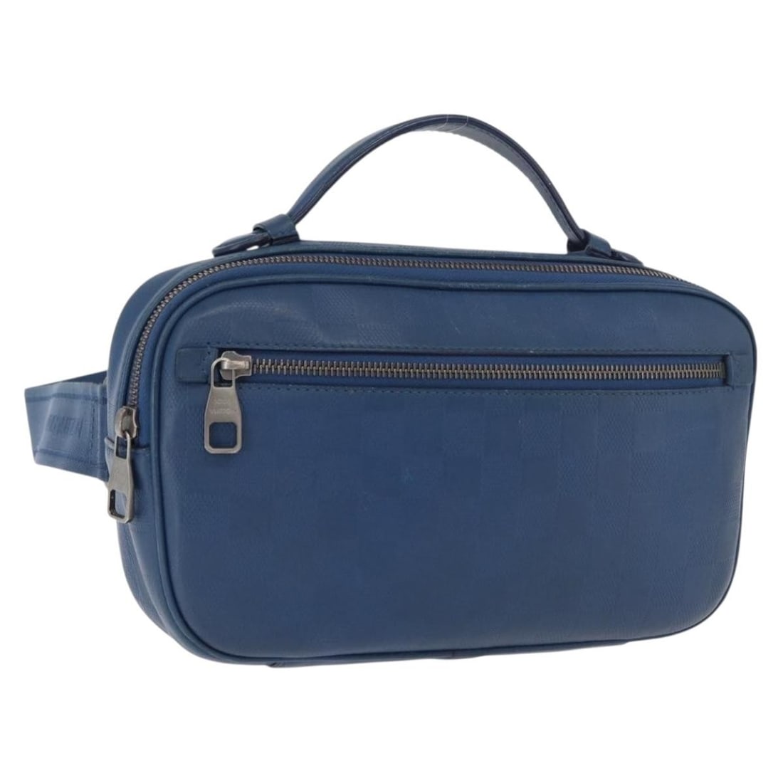 Louis Vuitton Ambreil Shoulder Bag Blue Damier Infini Leather N41354: Louis Vuitton Ambreil Shoulder Bag Blue Damier Infini Leather N41354 Louis Vuitton Ambreil shoulder bag crafted in blue Damier Infini leather. This women's bag features a compact silhouette with a sho