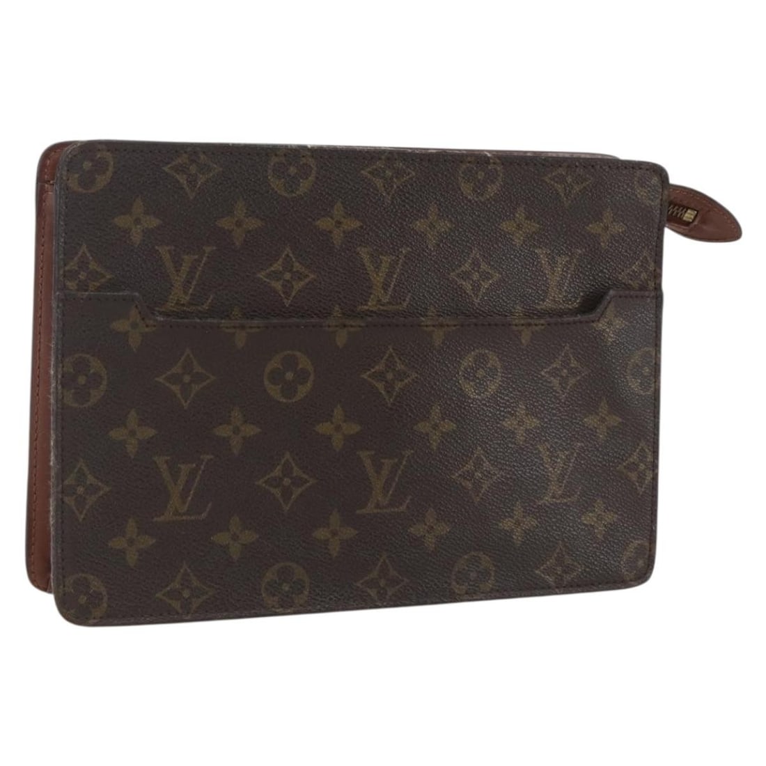 Louis Vuitton Monogram Canvas Pochette Homme M51795 French Clutch Bag: Louis Vuitton Monogram Canvas Pochette Homme M51795 French Clutch Bag This Louis Vuitton Monogram Pochette Homme Clutch Bag features the classic monogram canvas exterior and is crafted in France. The 