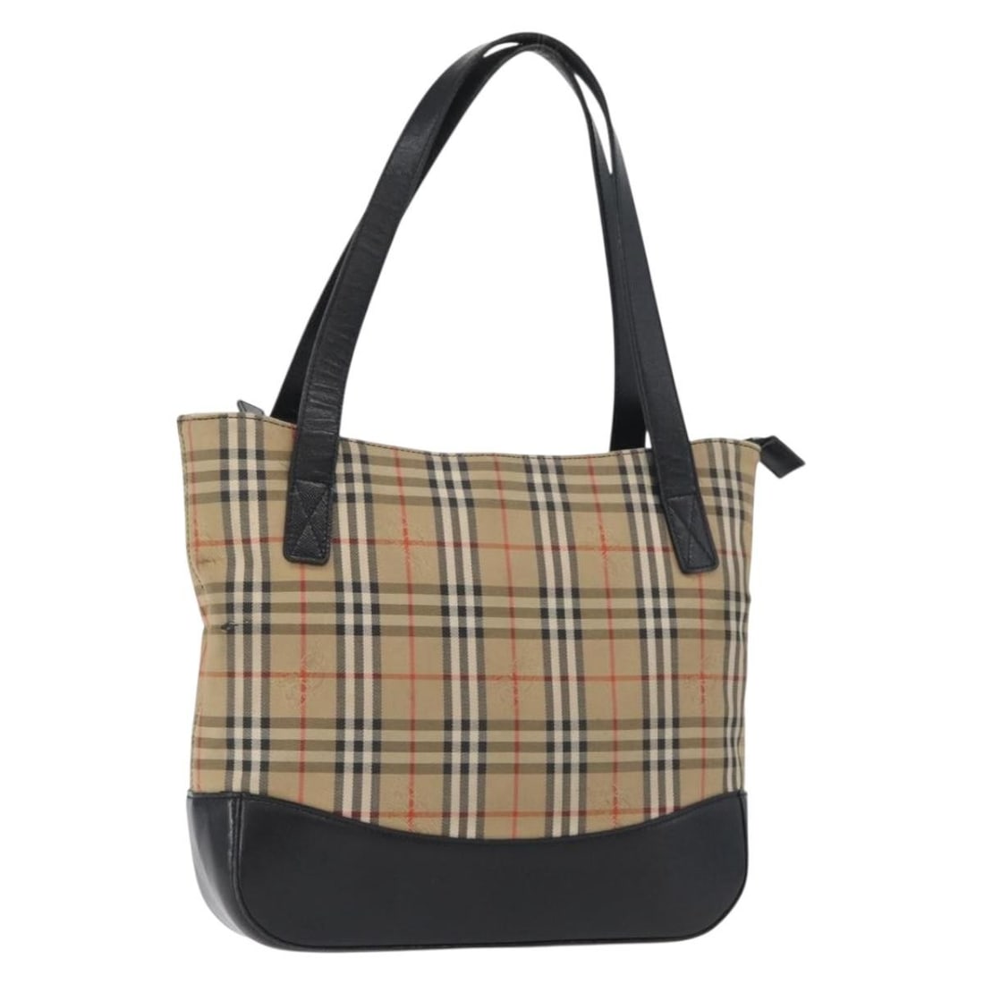 Burberry Canvas Nova Check Beige Gold Women's Handbag (1 of 18)