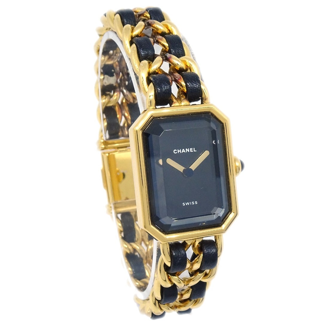 CHANEL Premiere Women's Quartz Wristwatch Gold Plated Black Gold: CHANEL Premiere Women's Quartz Wristwatch Gold Plated Black Gold Women's CHANEL Premiere wristwatch with a classic dress/formal luxury style. It features a quartz movement, analog display, Swiss Made 