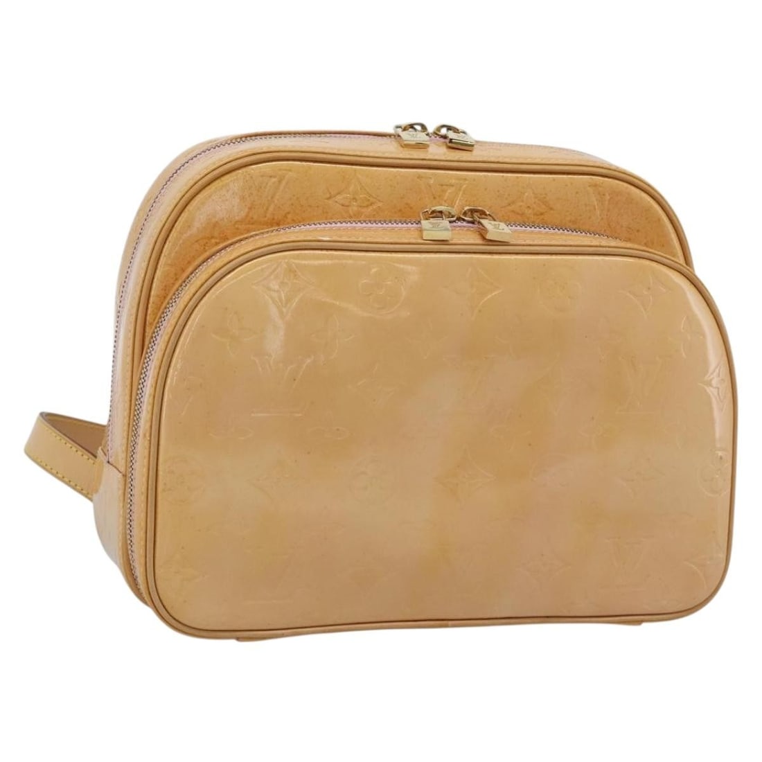 Louis Vuitton M91039 Marley Vernis Patent Leather Backpack Pink: Louis Vuitton M91039 Marley Vernis Patent Leather Backpack Pink Louis Vuitton Monogram Vernis Marley Backpack in Marshmallow Pink patent leather, made in France. This women's backpack measures approxi