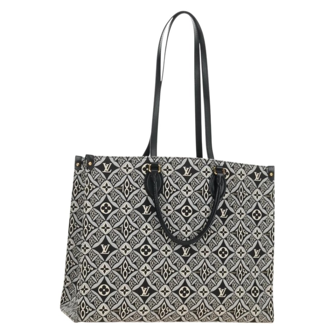Louis Vuitton M57207 OnTheGo GM Monogram Canvas Tote Black (1 of 18)