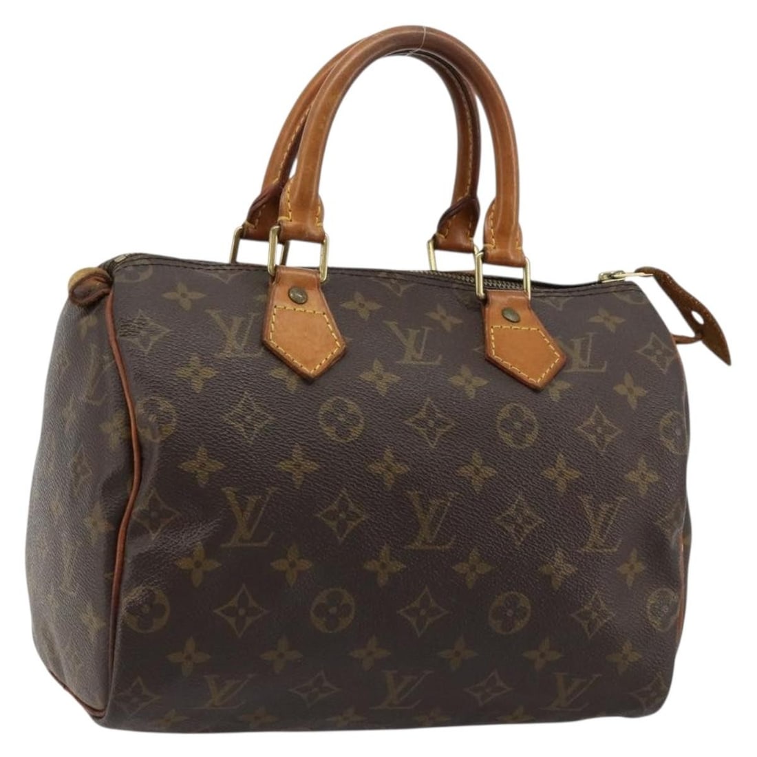 Louis Vuitton Speedy 25 Monogram Canvas Handbag M41528 France: Louis Vuitton Speedy 25 Monogram Canvas Handbag M41528 France Louis Vuitton Speedy 25 hand bag in Monogram Canvas, made in France. The bag is identified by product number M41528 and serial number VI09