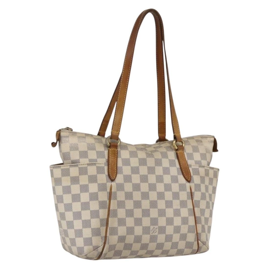 Louis Vuitton N41280 Totally PM Damier Azur Canvas Tote: Louis Vuitton N41280 Totally PM Damier Azur Canvas Tote Louis Vuitton Totally PM tote bag in Damier Azur canvas. This women's tote was made in France and is offered without the original box or dust ba