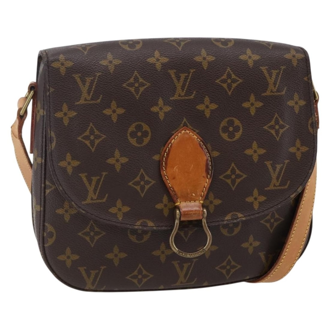 LOUIS VUITTON Monogram Saint Cloud GM Shoulder Bag M51242 France: LOUIS VUITTON Monogram Saint Cloud GM Shoulder Bag M51242 France Introducing the LOUIS VUITTON Monogram Saint Cloud GM Shoulder Bag, a stylish and functional accessory crafted from durable monogram ca
