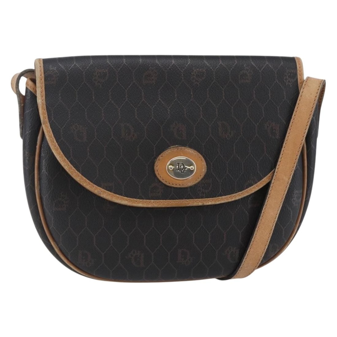 Christian Dior Black Honeycomb Canvas Shoulder Bag PVC Leather Auth: Christian Dior Black Honeycomb Canvas Shoulder Bag PVC Leather Auth This Christian Dior Honeycomb Canvas Shoulder Bag is a stylish accessory crafted from durable PVC leather in a classic black color. 
