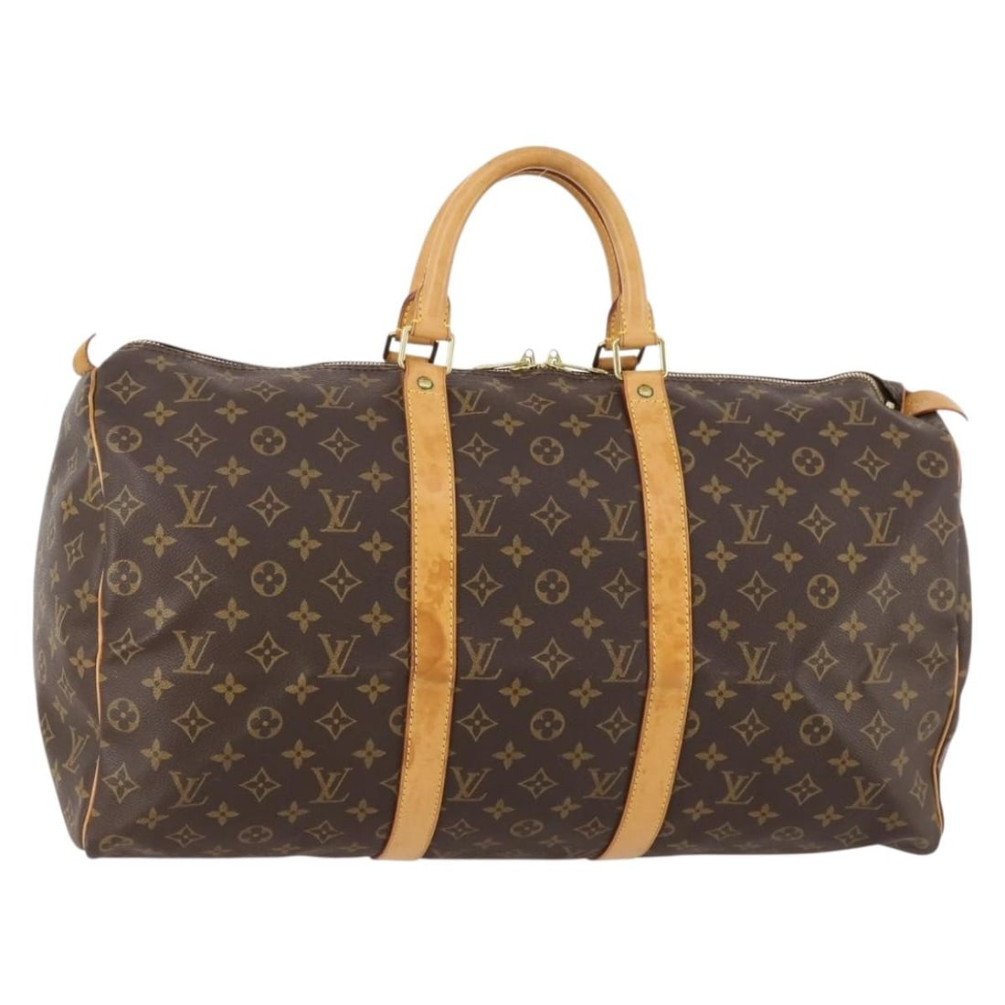 Louis Vuitton M41426 Keepall 50 Monogram Canvas Boston Bag: Louis Vuitton M41426 Keepall 50 Monogram Canvas Boston Bag Louis Vuitton Keepall 50 Boston bag in Monogram canvas, made in France. This women's bag is offered without the original box or dust bag and 