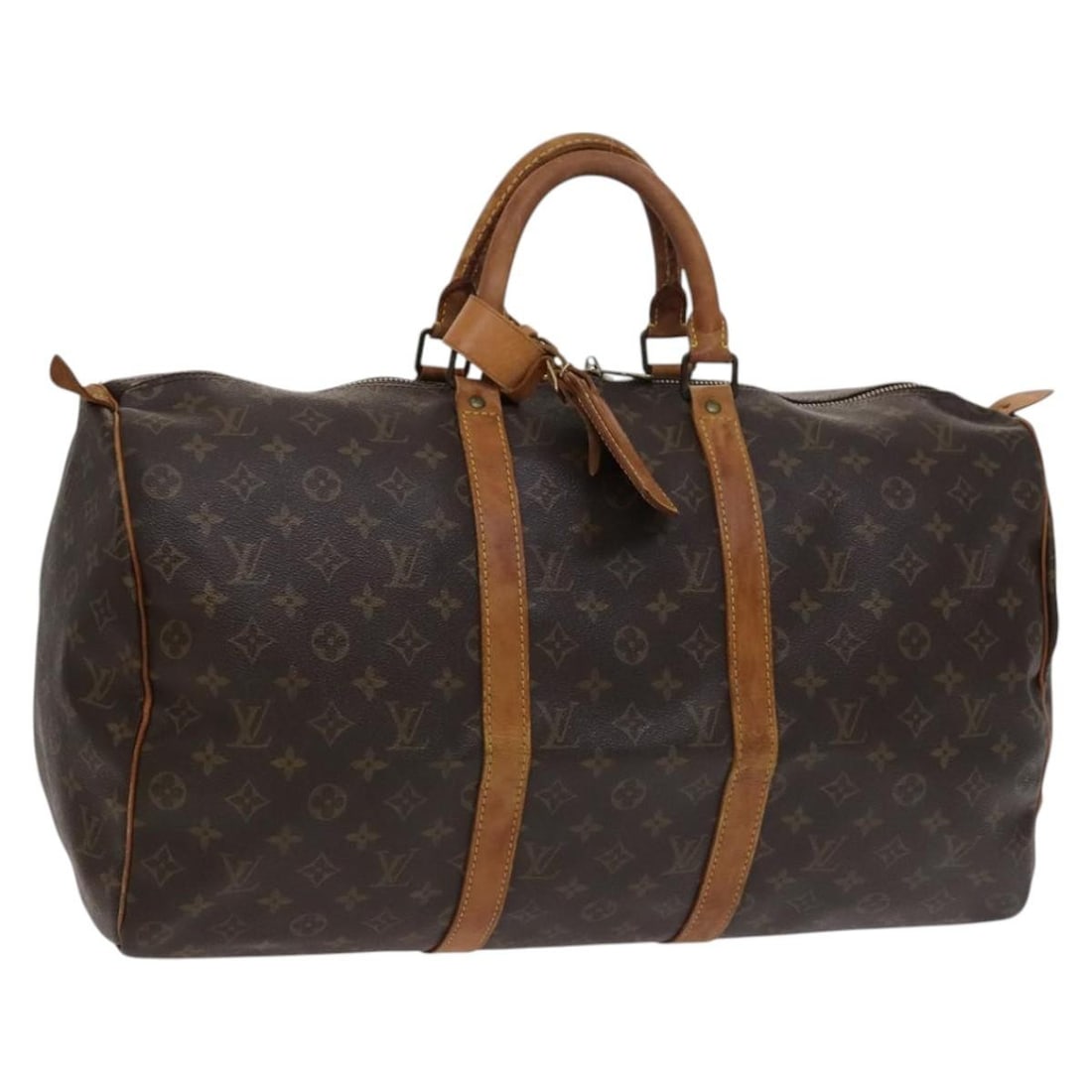 Louis Vuitton Monogram Canvas Keepall 50 Boston Bag M41426 France: Louis Vuitton Monogram Canvas Keepall 50 Boston Bag M41426 France This is a Louis Vuitton Monogram Keepall 50 Boston Bag, crafted from signature monogram canvas. The bag features a classic Boston bag 