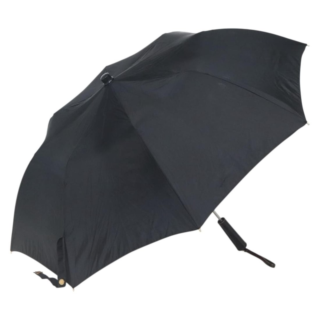 CHANEL Black Nylon Folding Umbrella with Case (1 of 11)