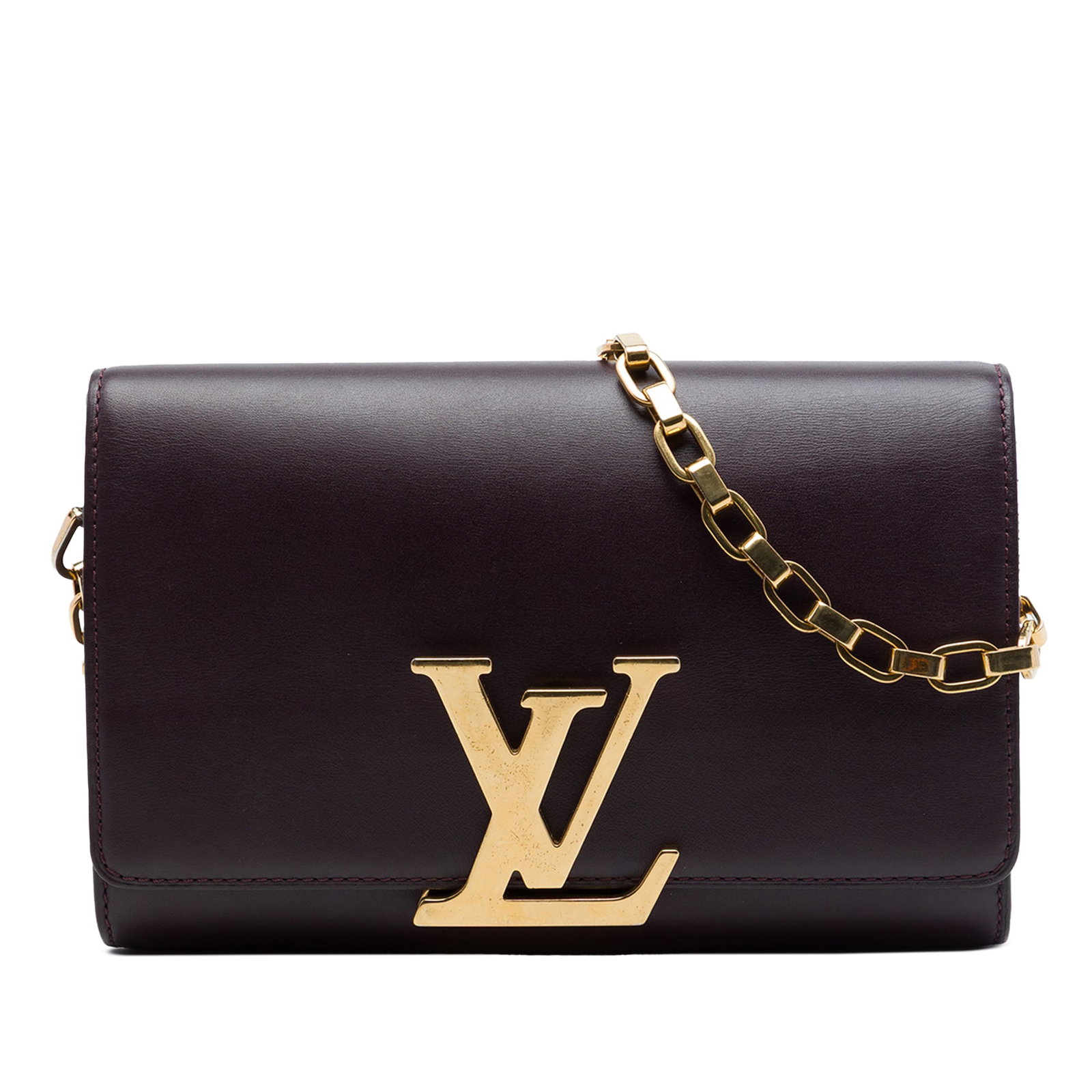 Louis Vuitton Louise Chain GM Purple Leather Shoulder Bag (1 of 6)