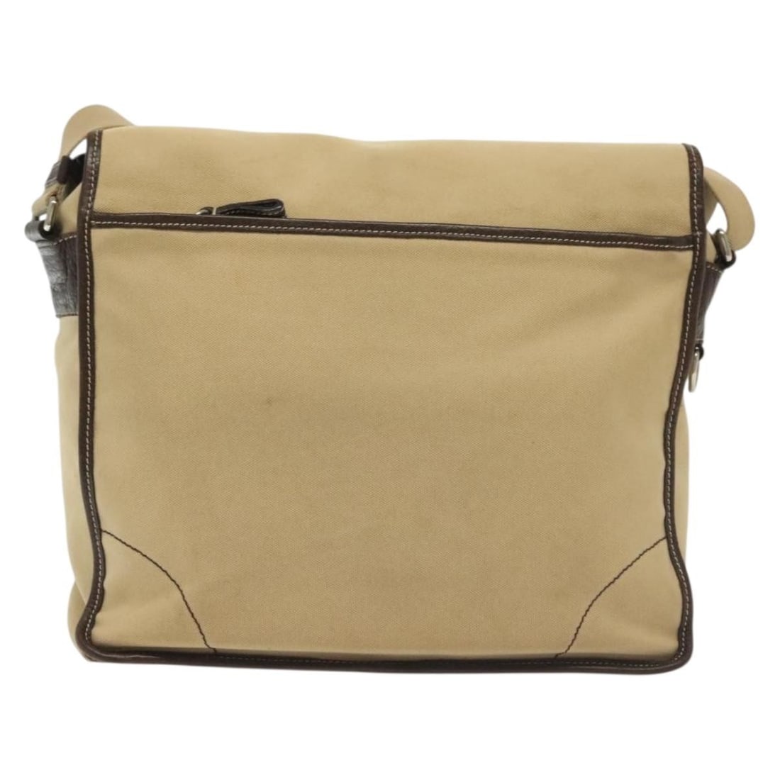 Prada Vintage Beige Canvas Shoulder Bag - 2
