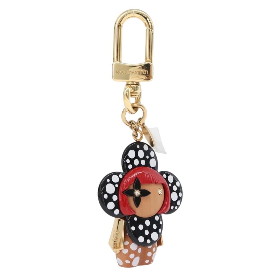Louis Vuitton M01145 LV x YK Vivienne Black Metal Charm: Louis Vuitton M01145 LV x YK Vivienne Black Metal Charm Louis Vuitton LV x YK Porte Cles Vivienne charm in black metal. This women's charm is made in Italy and comes with a dust bag and item box. Cond