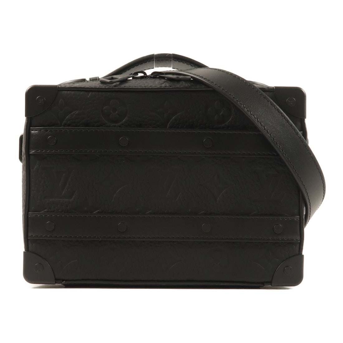 Louis Vuitton M59163 LV Handle Soft Trunk 2 Way Shoulder Bag Black: Louis Vuitton M59163 LV Handle Soft Trunk 2 Way Shoulder Bag Black Louis Vuitton LV Handle Soft Trunk Shoulder Bag, model M59163, in black. This 2-way shoulder bag is made from Monogram / Taurillon Cl