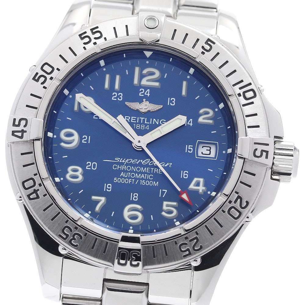Breitling Superocean A17360 mens automatic date wristwatch (1 of 6)